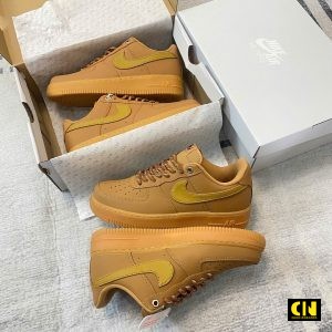 Giay Nike Air Force 1 Low Mau Nau De Gum Cao Cap Giày Nike Air Force 1 Low Màu Nâu Đế Gum Cao Cấp