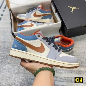 Giay Nike Air Jordan 1 Low Denim Patchwork Giày Nike Air Jordan 1 Low Denim Patchwork