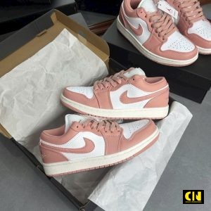 Giay Nike Air Jordan 1 Low Pink Oxford Giày Nike Air Jordan 1 Low Pink Oxford