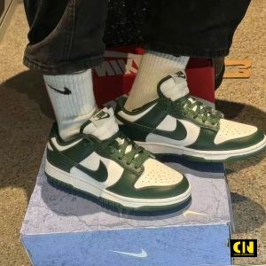 Giay Nike Dunk Low Mau Xanh Green Trang Giày Nike Dunk Low Màu Xanh Green Trắng