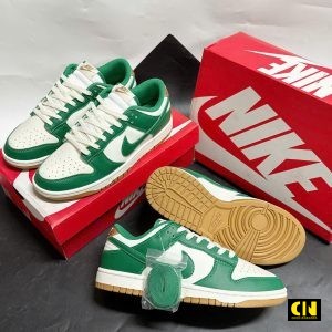 Giay Nike Dunk Low Mau Xanh La De Nau Giày Nike Dunk Low Màu Xanh Lá Đế Nâu