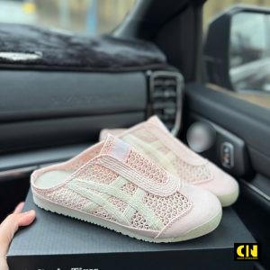 Giay Onitsuka Tiger Ho Got Mau Hong Giày Onitsuka Tiger Hở Gót Màu Hồng