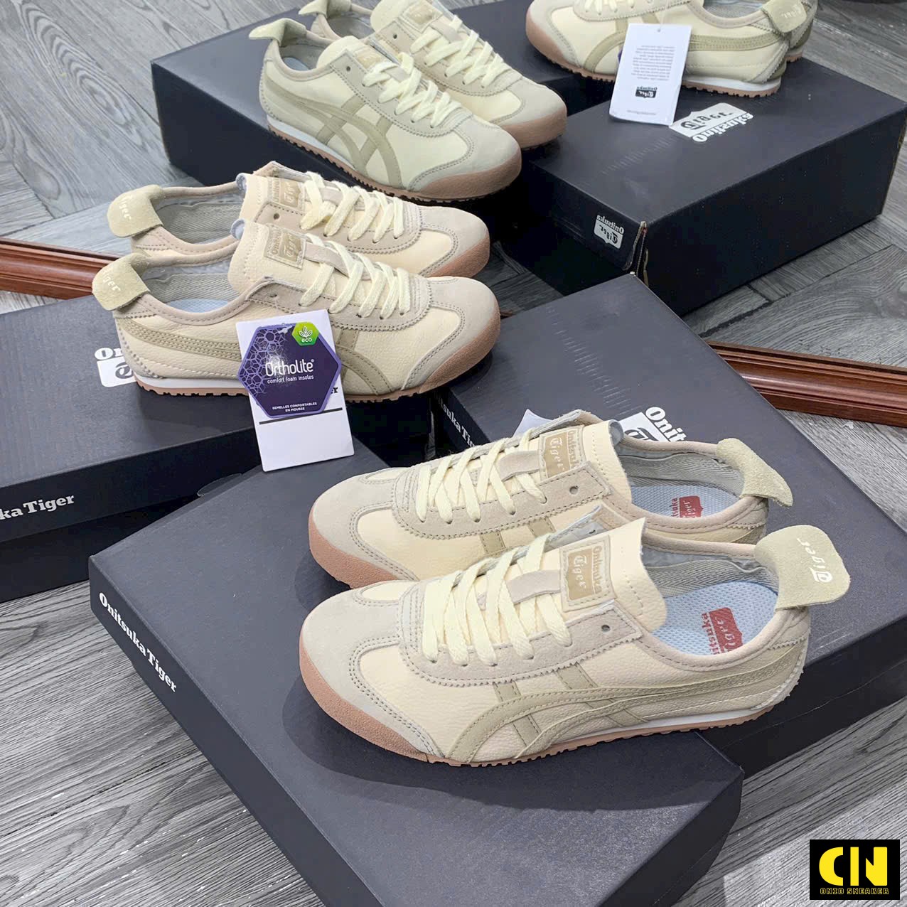 Giày Onitsuka Tiger Mexico 66 Beige Brown Giày Onitsuka Tiger Mexico 66 Beige Brown