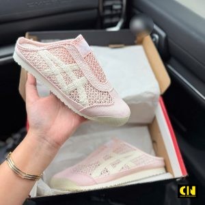 Giay Onitsuka Tiger Mexico 66 Sabot Hong Nhat Full Box Giày Onitsuka Tiger Mexico 66 Sabot Hồng Nhạt Full Box