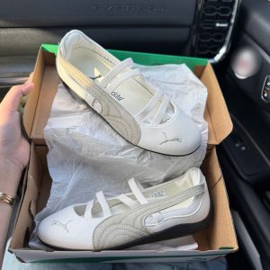 Giay Puma Speedcat Ballet White Brown Alpine Snow Giày Puma Speedcat Ballet White Brown Alpine Snow