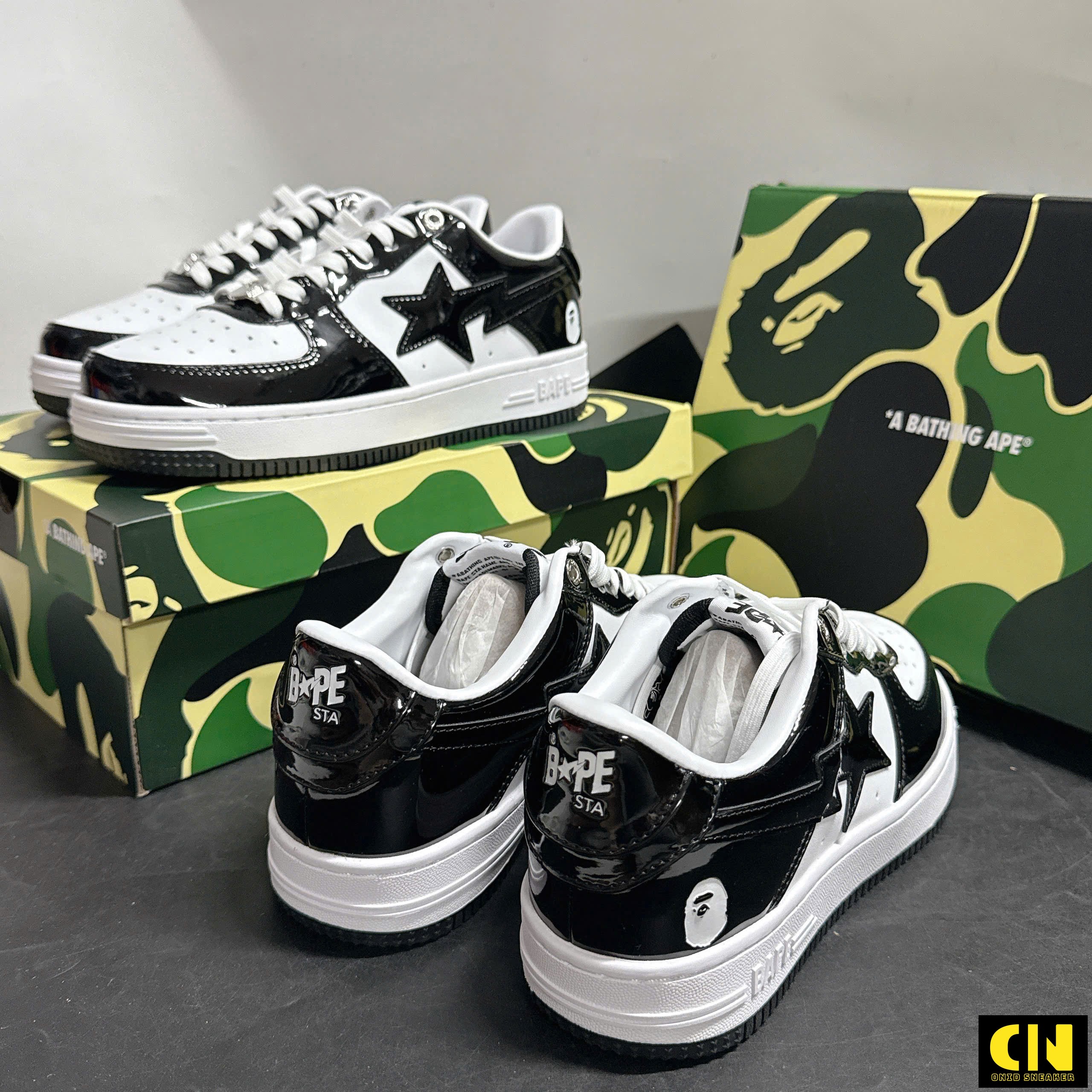 Giày Sneaker A Bathing Ape Bape Sta Giày Sneaker A Bathing Ape Bape Sta