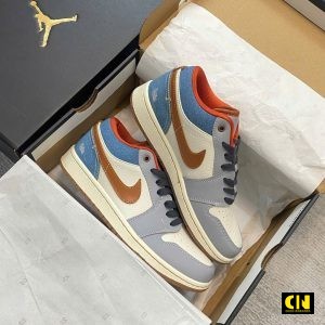 Giay Sneaker Air Jordan 1 Low Denim Giày Sneaker Air Jordan 1 Low Denim