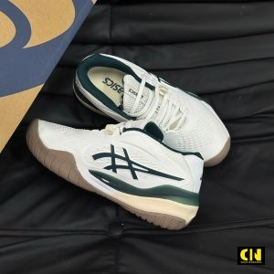 Giay Sneaker Asics Gel Resolution X Trang Xanh Giày Sneaker Asics Gel-Resolution X Trắng Xanh