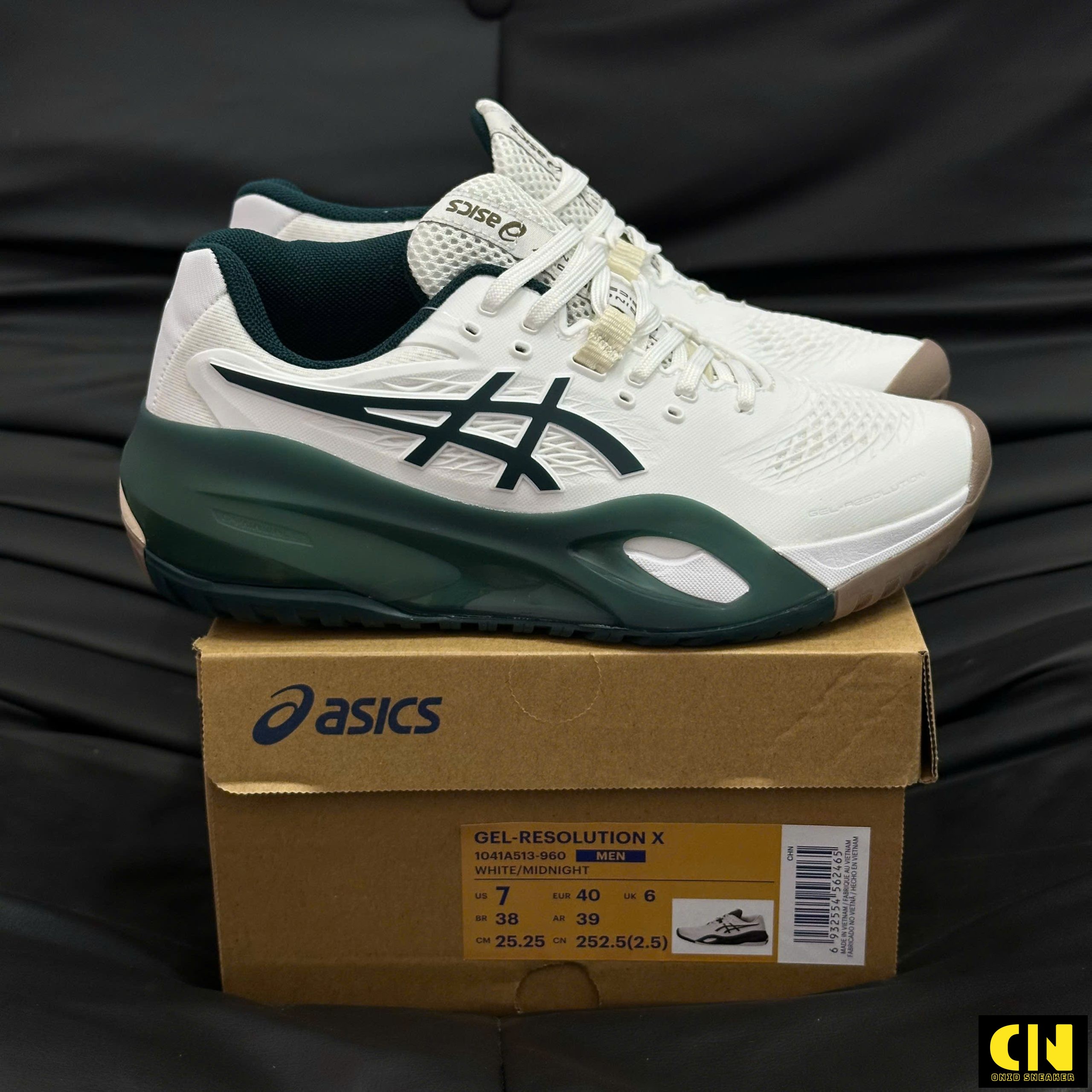 Giày Sneaker Asics Gel-Resolution X Trắng Xanh Lá Giày Sneaker Asics Gel-Resolution X Trắng Xanh Lá