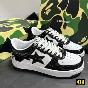 Giay Sneaker Bape Sta Black White Giày Sneaker Bape Sta Black White
