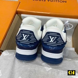 Giay Sneaker Lv Trainer Denim Monogram Blue Xanh Denim Giày Sneaker LV Trainer Denim Monogram Blue Xanh Denim