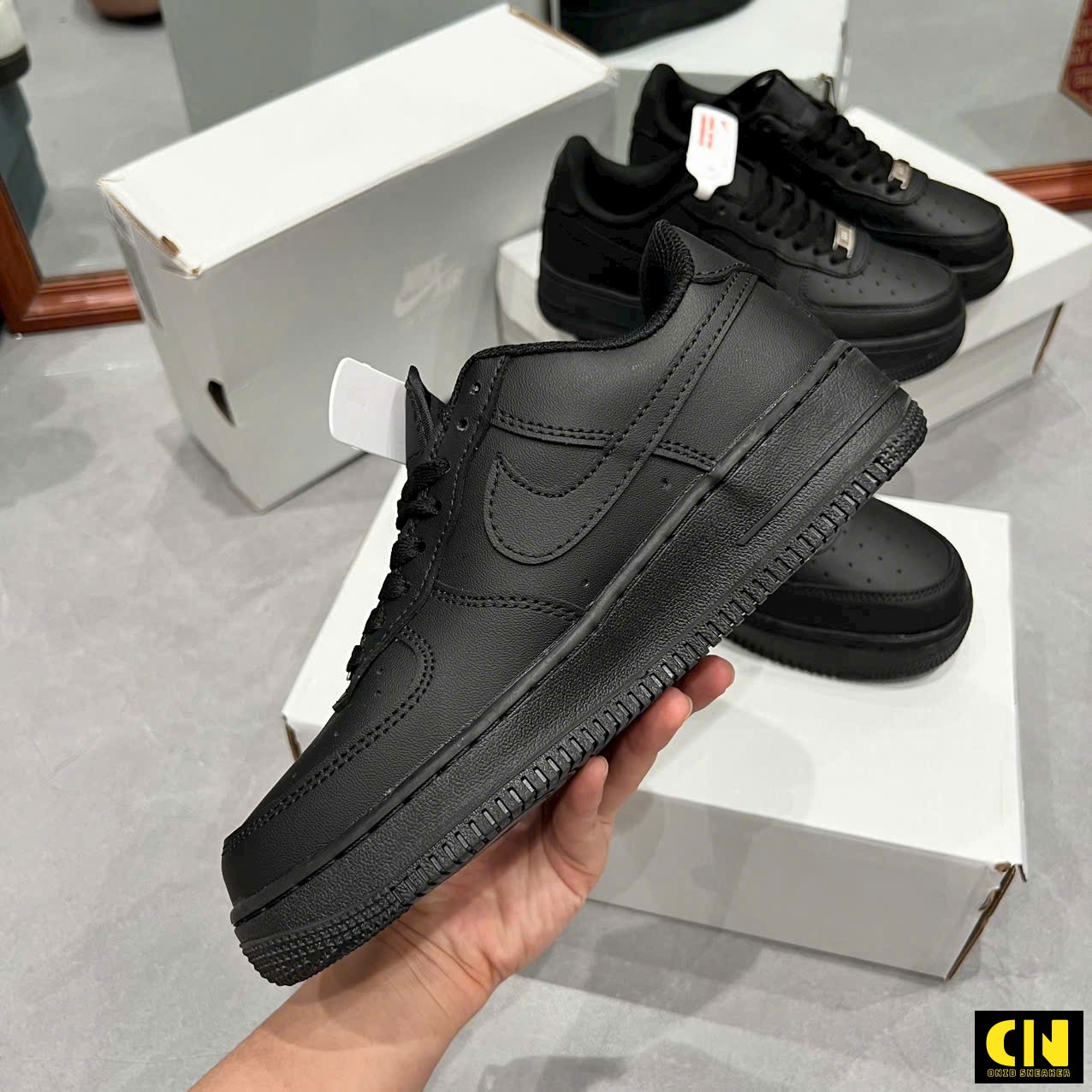 Giày Sneaker Nike Air Force 1 Low Black Giày Sneaker Nike Air Force 1 Low Black