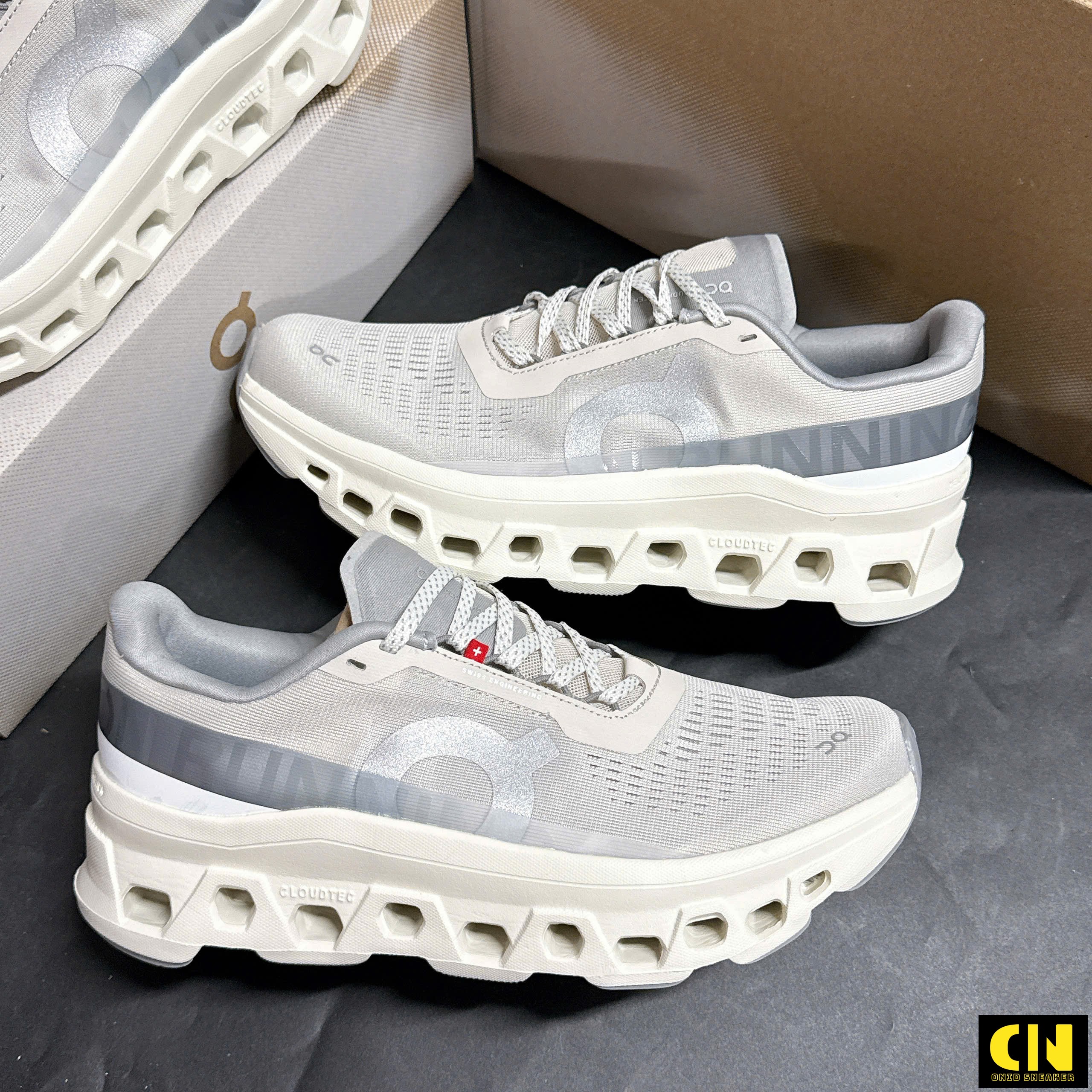 Giày Sneaker On Running Cloudmonster Pearl Ivory Giày Sneaker On Running Cloudmonster Pearl Ivory