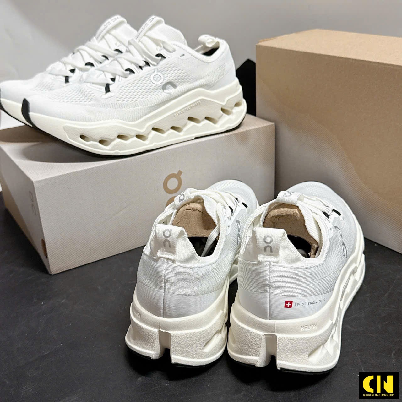 Giày Sneaker On Running Cloudtilt Pearl Ice White Black Giày Sneaker On Running Cloudtilt Pearl Ice White Black