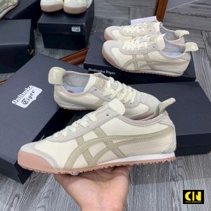 Giay Sneaker Onitsuka Tiger Mexico 66 Beige De Nau Giày Sneaker Onitsuka Tiger Mexico 66 Beige Đế Nâu