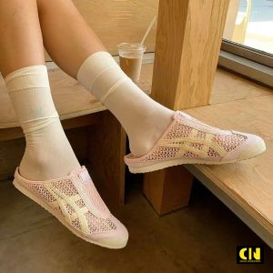 Giay Suc Onitsuka Tiger Mexico 66 Sabot Mau Hong Cao Cap Giày Sục Onitsuka Tiger Mexico 66 Sabot Màu Hồng Cao Cấp