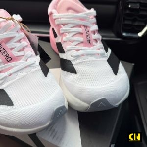 Giay The Thao Adidas Adizero Evo Sl Mau Hong Den Trang Giày Thể Thao Adidas Adizero Evo SL Màu Hồng Đen Trắng