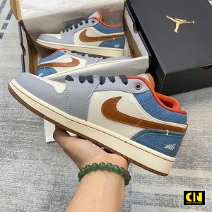 Giay The Thao Air Jordan 1 Low Denim Phantom Fullbox Giày Thể Thao Air Jordan 1 Low Denim Phantom Fullbox