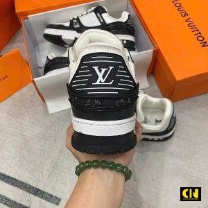 Giay The Thao Louis Vuitton Lv Trainer Den Trang Giày Thể Thao Louis Vuitton LV Trainer Đen Trắng
