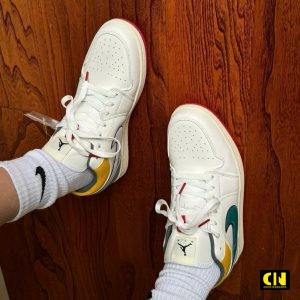 Giay The Thao Nike Air Jordan 1 Low Sail Yellow Ochre Fullbox Giày Thể Thao Nike Air Jordan 1 Low Sail Yellow Ochre Fullbox
