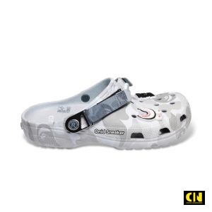 Dép Clog Unisex Crocs Classic Clog Bape Gray Camo Fullbox