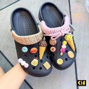 Dep Crocs Baya Clog Black Ice Cream Dép Crocs Baya Clog Black Ice Cream