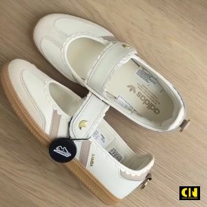 Giày Adidas Samba Jane Cloud White Pink Gum Fullbox
