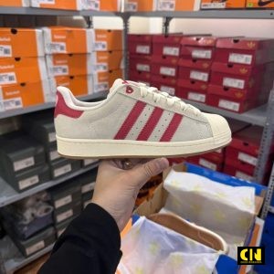 Giay Adidas Superstar 2 Valentine Cream White Full Box Giay Adidas Superstar 2 Valentine Cream White Full Box