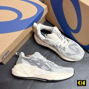 Giay Asics Classic Novablast 5 Xam Kem Giày Asics Classic Novablast 5 Xám Kem