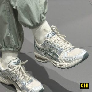 Giay Asics Gel Kayano 14 Phoi Mau Kem Bac Giày Asics GEL-Kayano 14 Phối Màu Kem Bạc