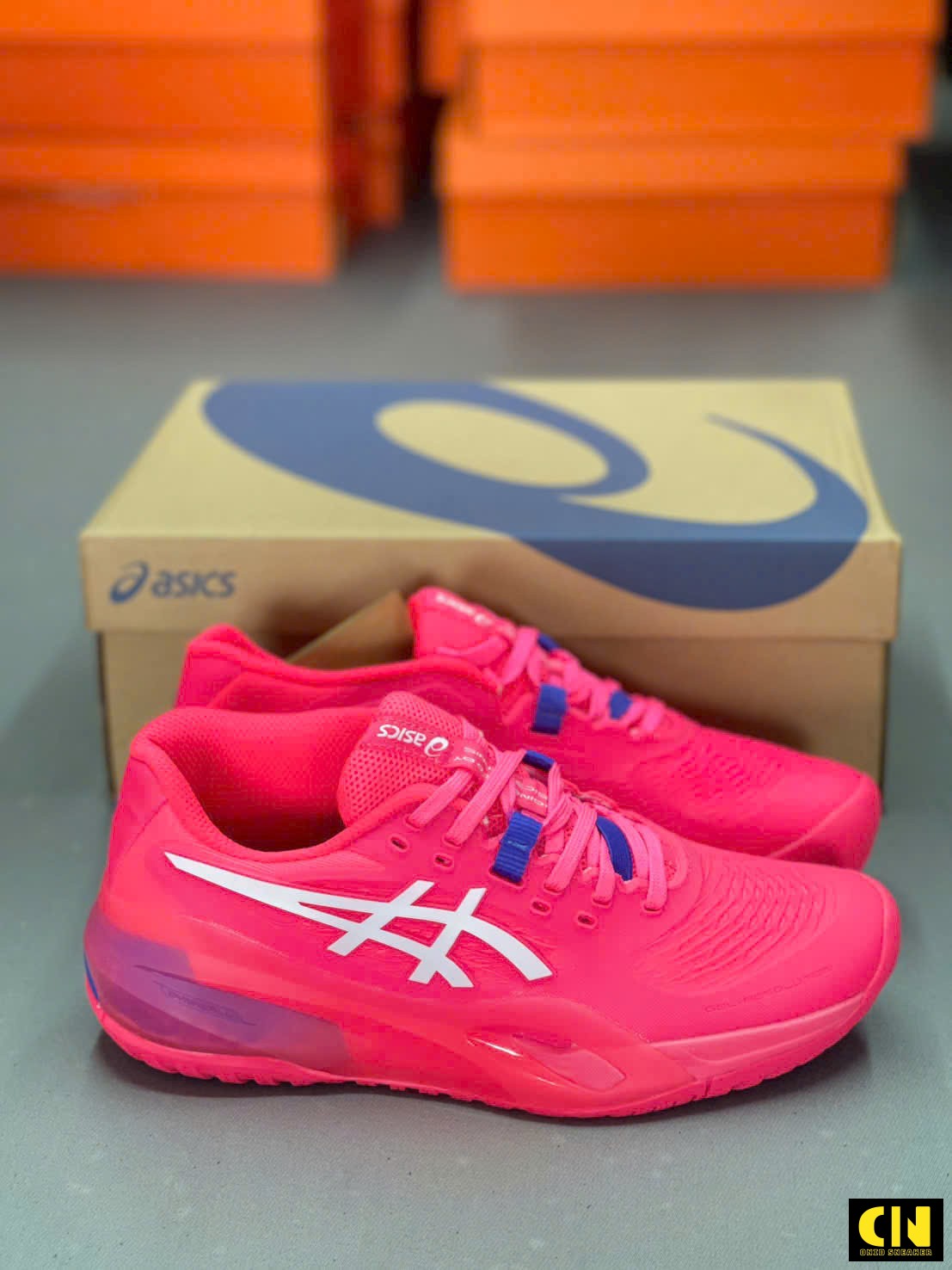 Giày Asics Gel Resolution X Bright Rose Cream Giày Asics Gel Resolution X BRIGHT ROSE CREAM