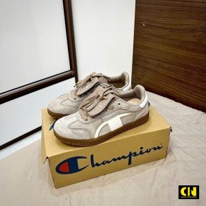 Giay Champion Co Thap Mau Nau Dat Giày Champion Cổ Thấp Màu Nâu Đất