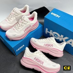 Giay Chay Bo Nu Hoka Clifton 10 Wide Road Rose Cream Giày Chạy Bộ Nữ Hoka Clifton 10 Wide Road Rose Cream