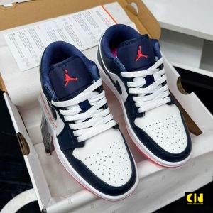 Giay Jordan 1 Low Phoi Mau Xanh Hong Giày Jordan 1 Low Phối Màu Xanh Hồng