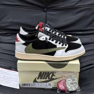 Giay Jordan 1 Travis Scott Ban Swoosh Nguoc Giày Jordan 1 Travis Scott Bản Swoosh Ngược