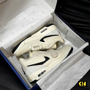 Giay Jordan 312 Low Mau Trang Kem Den Giày Jordan 312 Low Màu Trắng Kem Đen