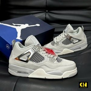 Giay Jordan 4 Frozen Moments Xam Bac Giày Jordan 4 Frozen Moments Xám Bạc