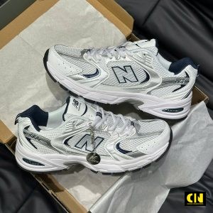 Giay New Balance 530 Retro Running White Silver Navy Giày New Balance 530 Retro Running White Silver Navy