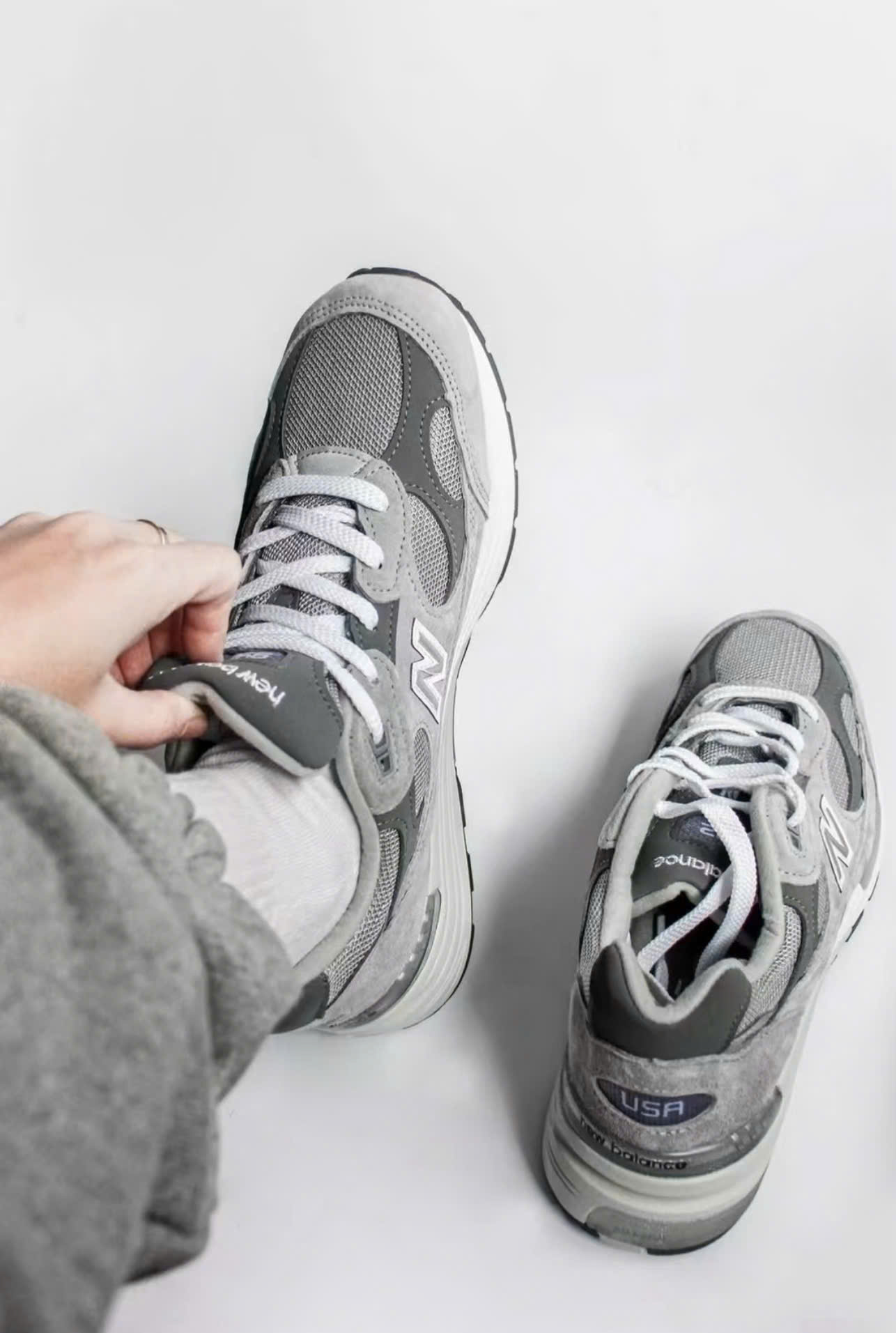 Giày New Balance 993 Grey White Made In Usa Giày New Balance 993 Grey White Made In USA