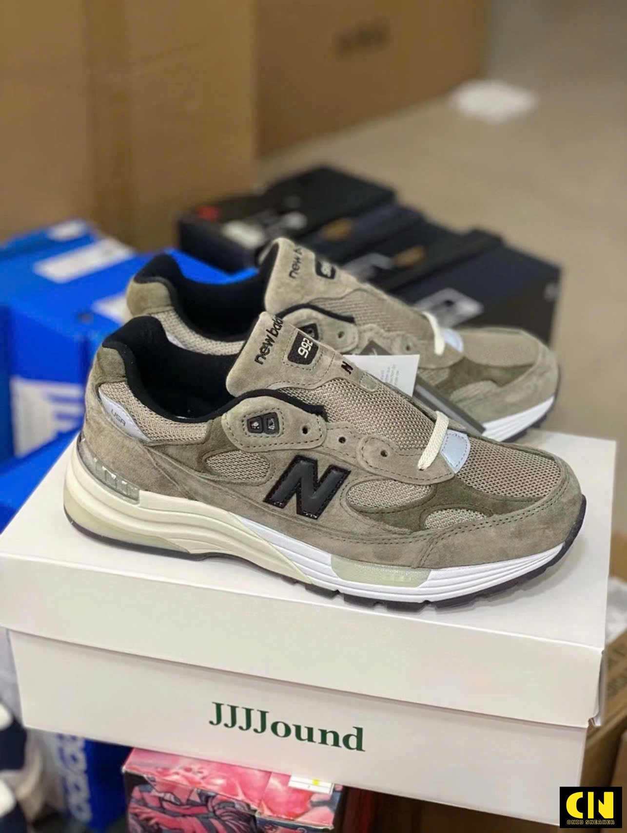 Giày New Balance Jjjjound 992 Made In Usa Grey Giày New Balance JJJJound 992 Made in USA Grey