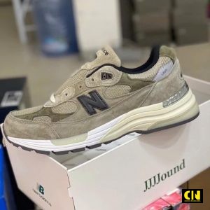 Giay New Balance Jjjjound 992 Usa Xam Reu Giày New Balance JJJJound 992 USA Xám Rêu