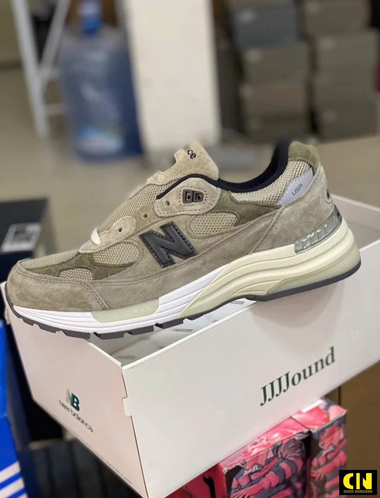 Giày New Balance Jjjjound 992 Usa Xám Rêu Giày New Balance JJJJound 992 USA Xám Rêu