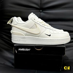 Giay Nike Af1 Ambush Mau Trang Swoosh Dai Giày Nike AF1 Ambush Màu Trắng Swoosh Dài