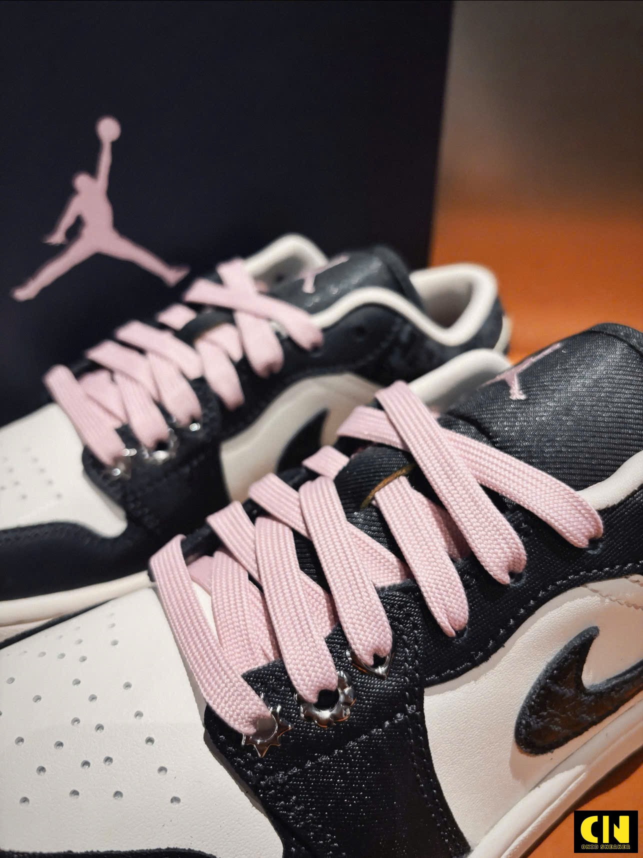 Giày Nike Air Jordan 1 Low Black Pink Full Box Giày Nike Air Jordan 1 Low Black Pink Full Box