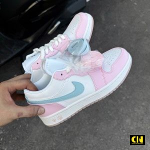 Giay Nike Air Jordan 1 Low Mau Trang Hong Kem Cao Cap Giày Nike Air Jordan 1 Low Màu Trắng Hồng Kem Cao Cấp