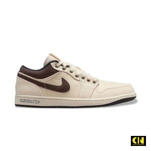 Giày Nike Air Jordan 1 Low Premium Pale Ivory Baroque Brown IB8058-110