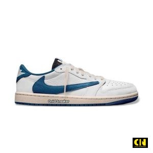 Giày Nike Air Jordan 1 Travis Scott Sail Military Blue DM7866-104