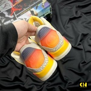 Giay Nike Air Jordan 3 Kem Vang Cam Giày Nike Air Jordan 3 Kem Vàng Cam
