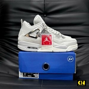 Giay Nike Air Jordan 4 Mau Xam Bac Metallic Giày Nike Air Jordan 4 Màu Xám Bạc Metallic