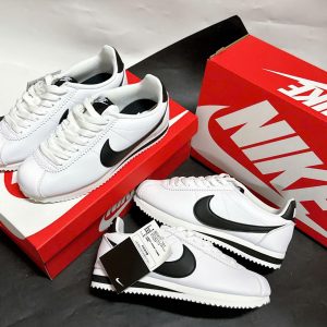 Giay Nike Classic Cortez Leather White Black Giày Nike Classic Cortez Leather White Black